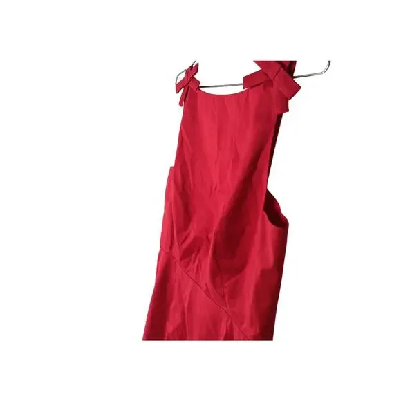 New with Tags Lilly Sisto Gianni Bini Red Backless Bow Mini Dress Size 8 Party - Picture 7 of 16